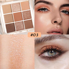 CAKAILA matte shimmer shades close-up showcases a range from matte to shimmer