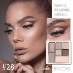 CAKAILA Nude Brown 7Colors palette swatches demonstrate pigment payoff across neutrals