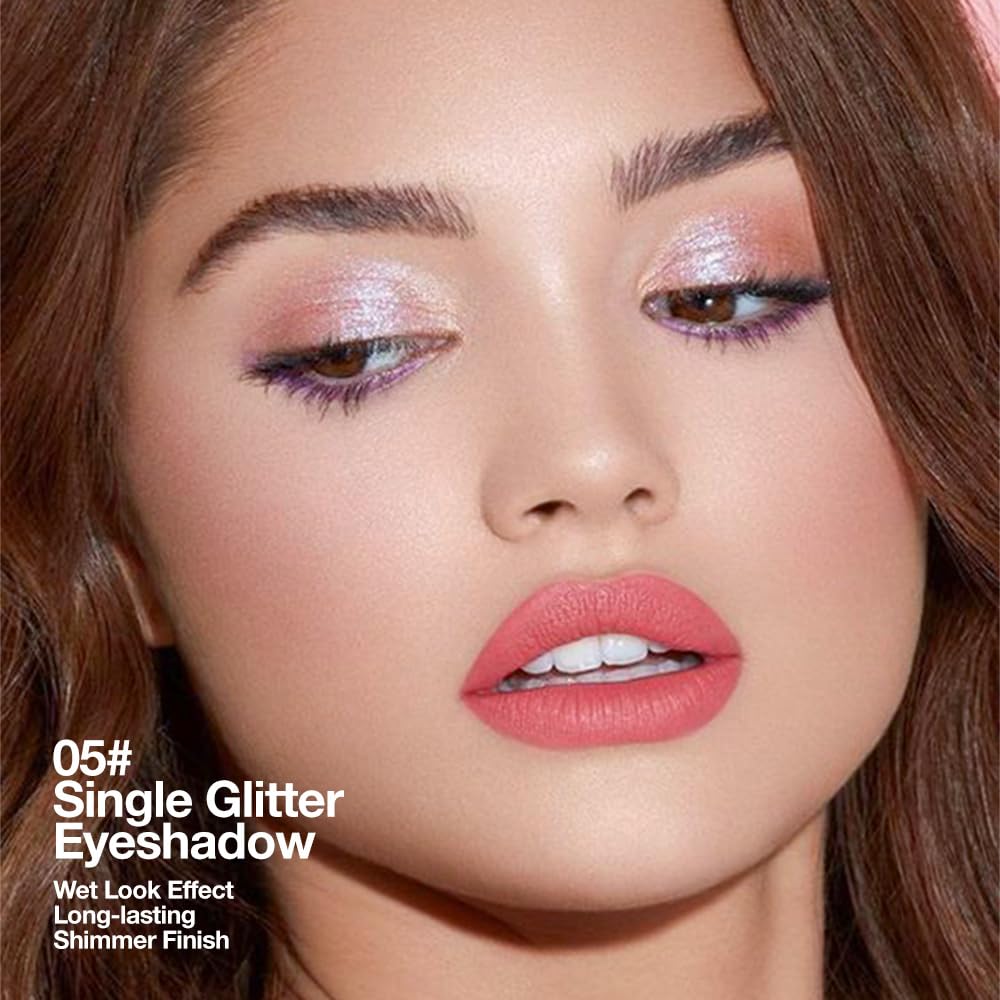 CAKAILA pink-rose-gold shimmer eyeshadow swatches demonstrate high pigmentation and blendable texture.