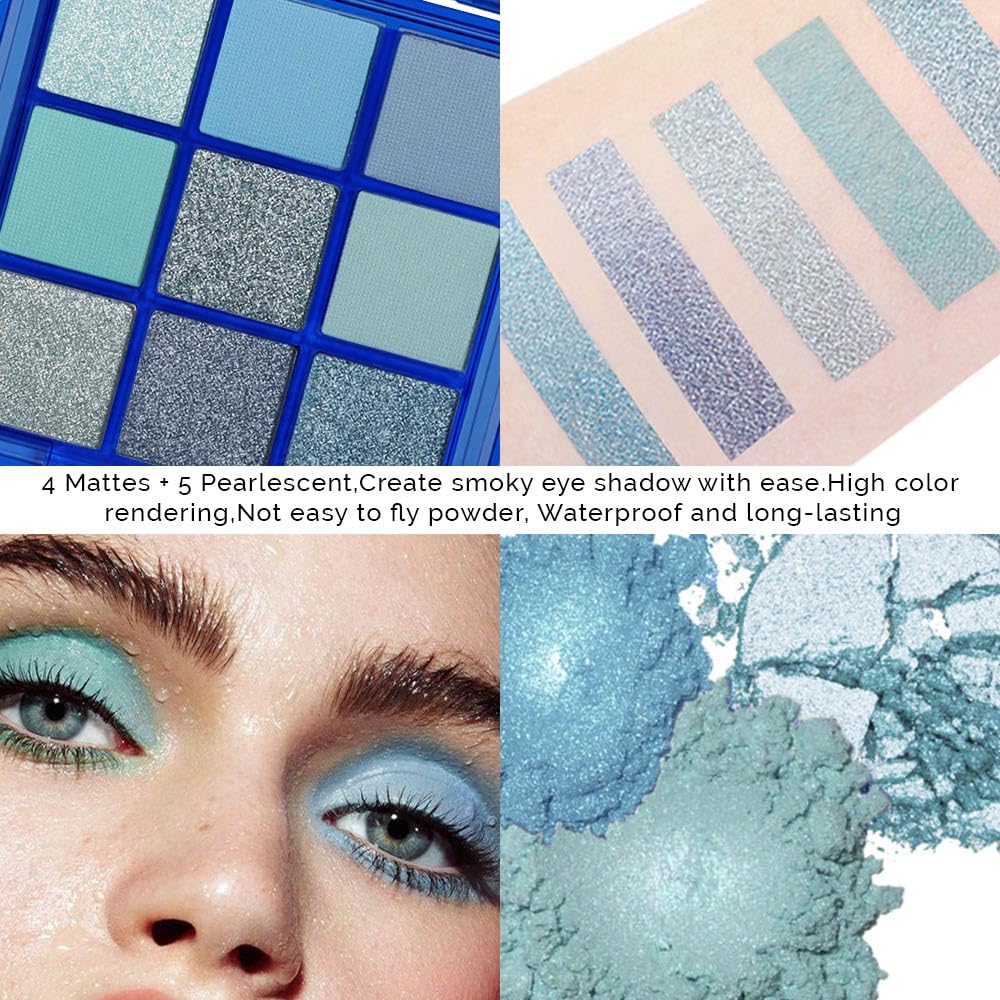 CAKAILA Sapphire Blue Smoky Palette matte-shimmer shades for day-to-night transitions