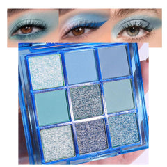CAKAILA Sapphire Blue Smoky Palette open case showcases vibrant shades for versatile looks