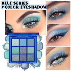 CAKAILA Sapphire Blue Smoky Swatches demonstrate bold color payoff and blendable formulas