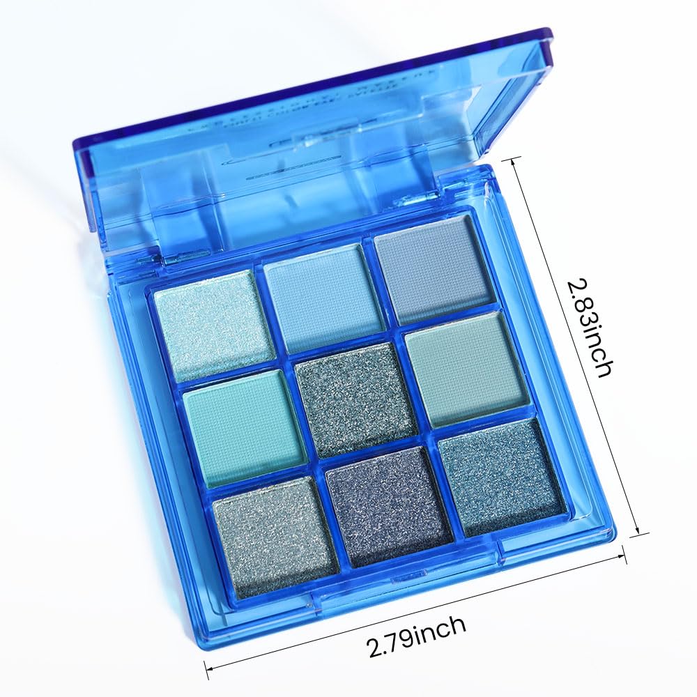 CAKAILA Sapphire Blue Smoky Travel Case keeps palette protected on-the-go