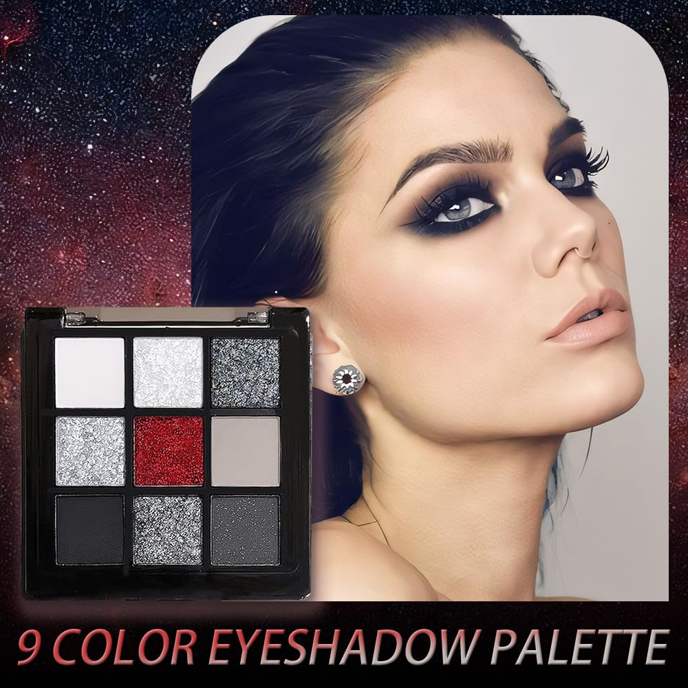 CAKAILA Smokey Black Red compact case keeps shades organized