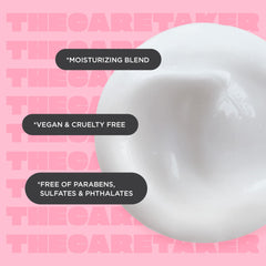 Cake Beauty The Care Taker biotin soy rice proteins close-up highlight strengthening ingredients for healthier-looking hair.