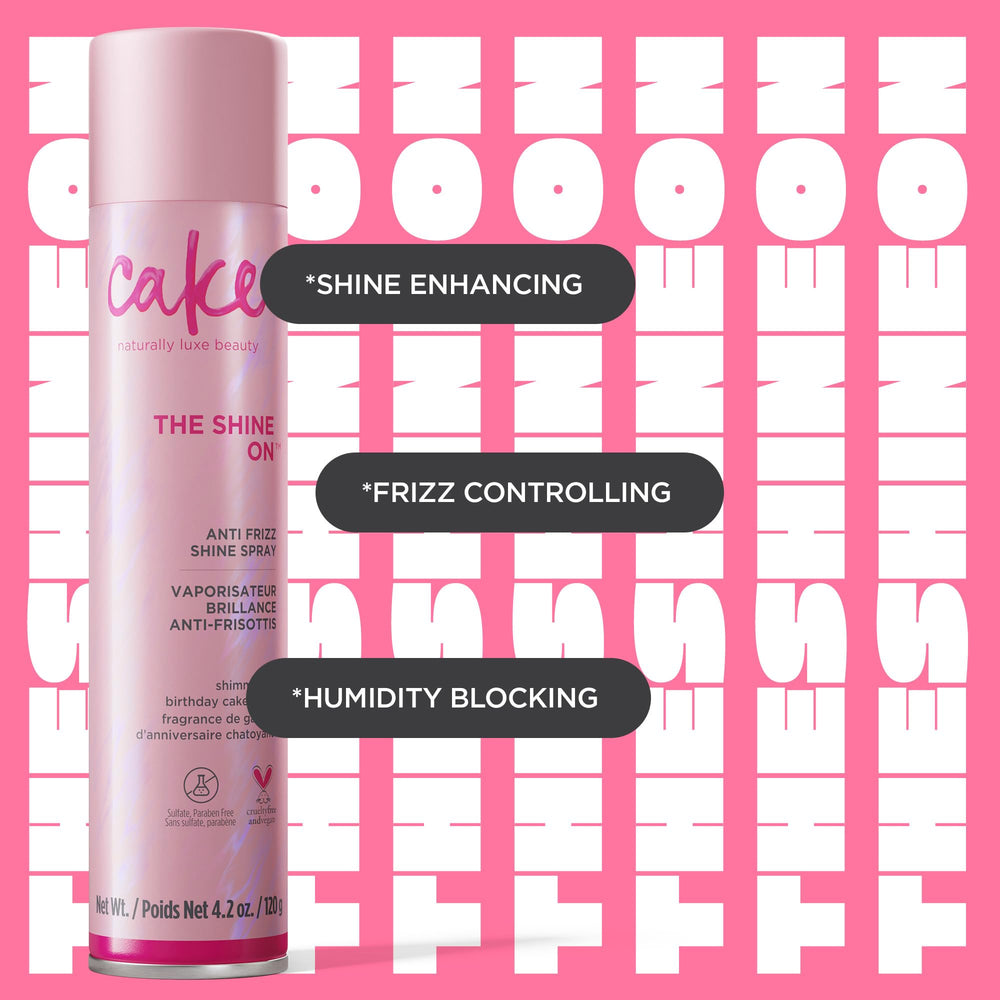 Cake Beauty The Shine On birthday cake scent image suggests a gourmand aroma during shower routine