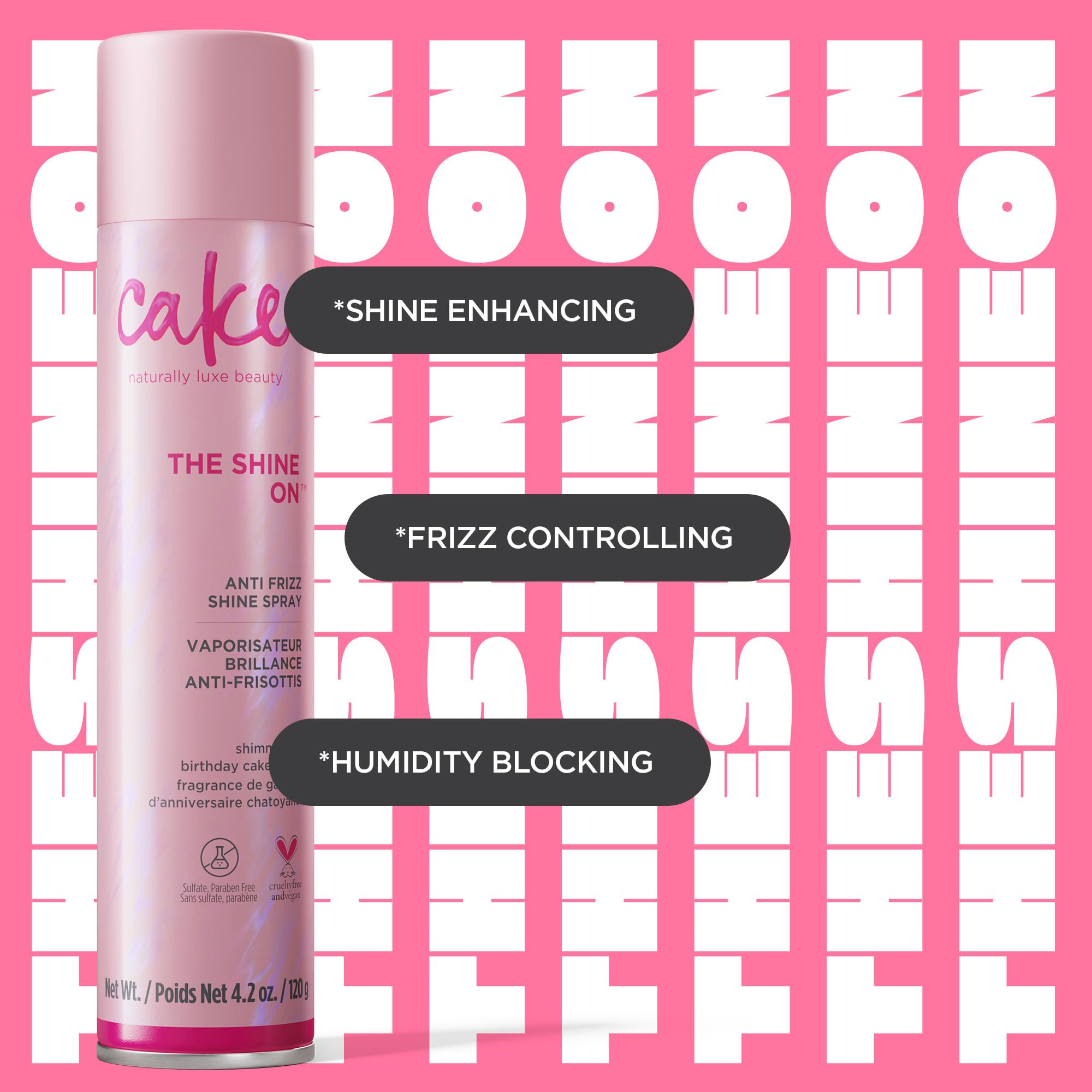 Cake Beauty The Shine On birthday cake scent image suggests a gourmand aroma during shower routine