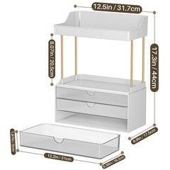 caktraie 5-tiers organizer drawer close-up showing smooth slides