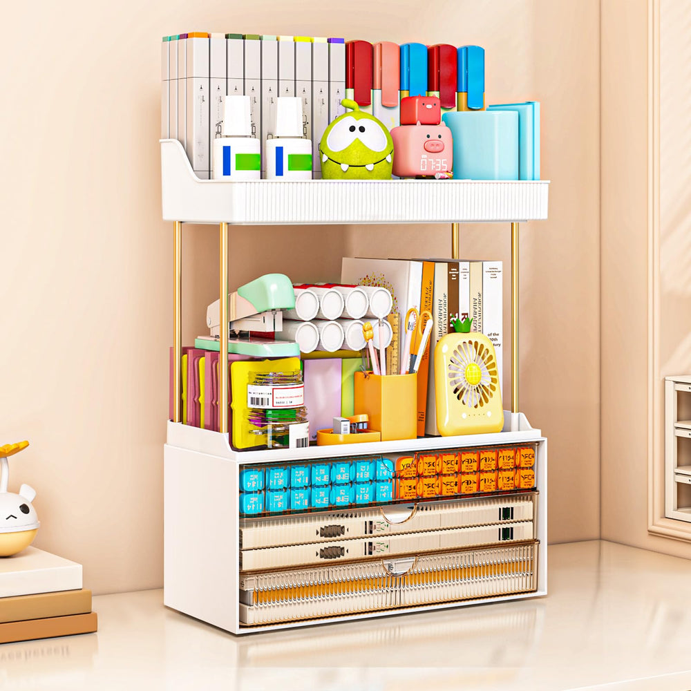 caktraie amber bathroom organizer durable-base protects surfaces from scratches