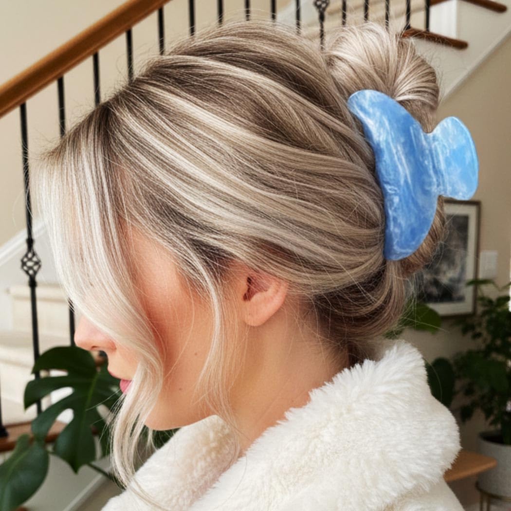 CAKURE acrylic claw clip medium size 3.3 inches fits most hair