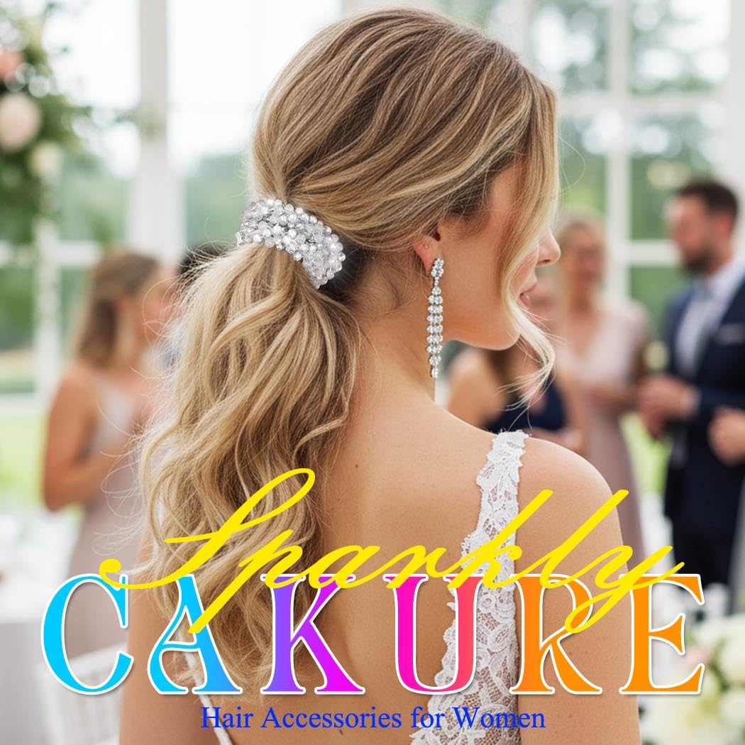 CAKURE rhinestone hair ties gift-pack ready for holidays and gifting