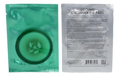 Cala Cooling Cucumber Eye Pads serene face image highlighting soothing hydration around the eyes.