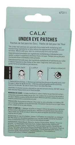 Cala Revitalizing Under Eye Patches serum absorbed for brighter under-eye area
