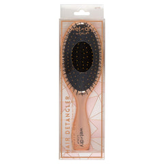 Cala Wet-n-dry rose gold bristles close-up demonstrates soft bristles for gentle detangling