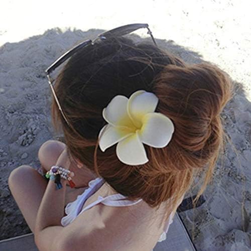 Calcifer plumeria pink clip pairs with summer dress