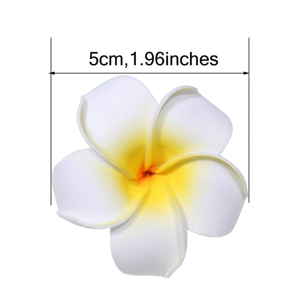 Calcifer plumeria white clip accessory for summer