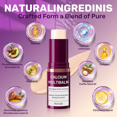 Calcium Volume Multi Balm applied around the eye area for gentle moisture