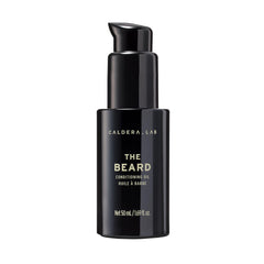 Caldera + Lab The Beard oil bottle—daily beard nourishment and skin hydration.
