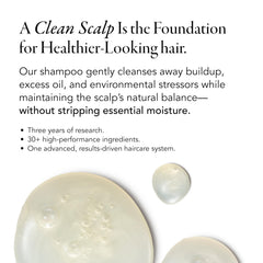 Caldera + Lab The Shampoo daily-use bottle demonstrates sulfate-free, color-safe cleansing.
