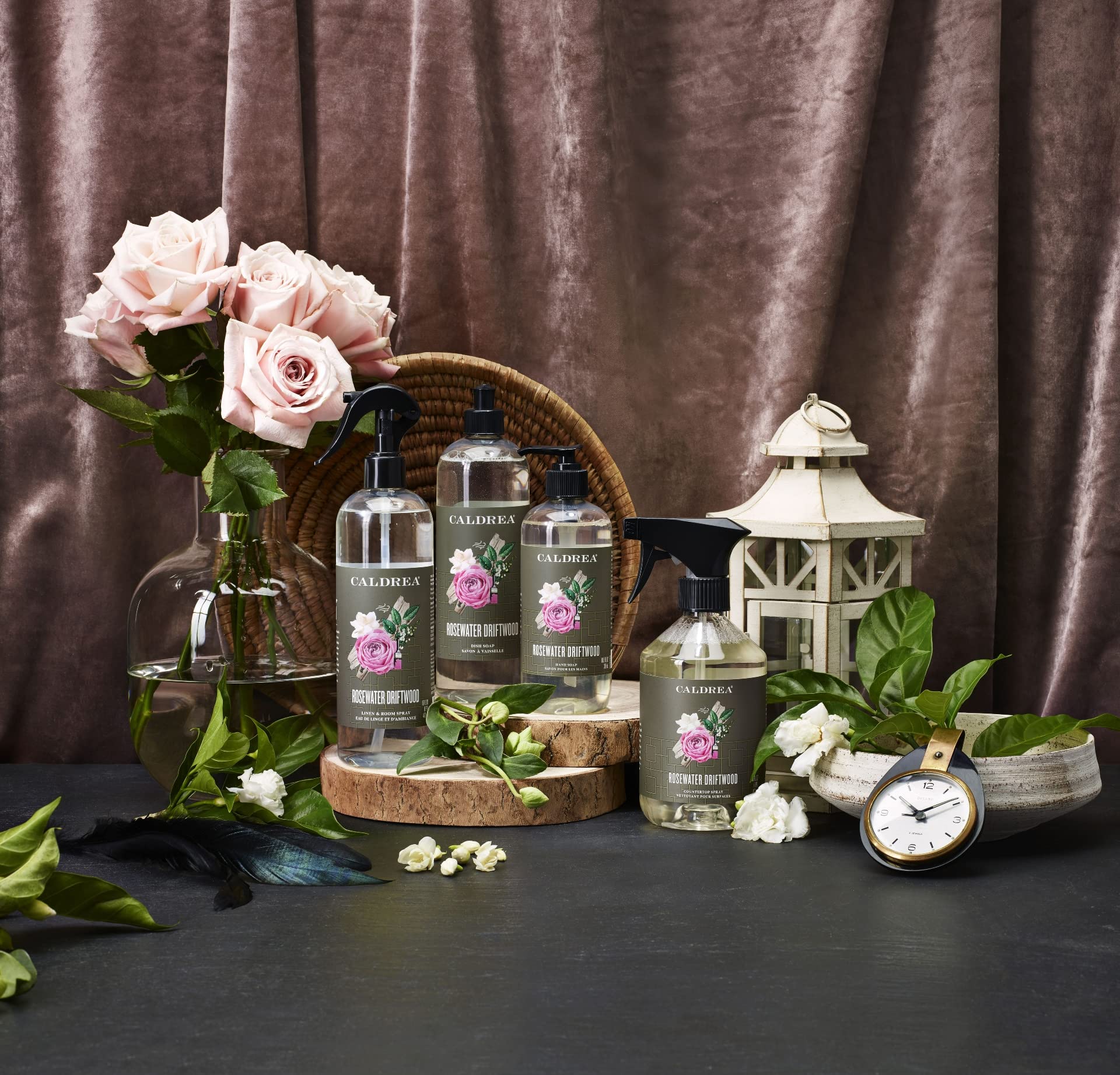 Caldrea Rosewater Driftwood soft skin after cleansing.