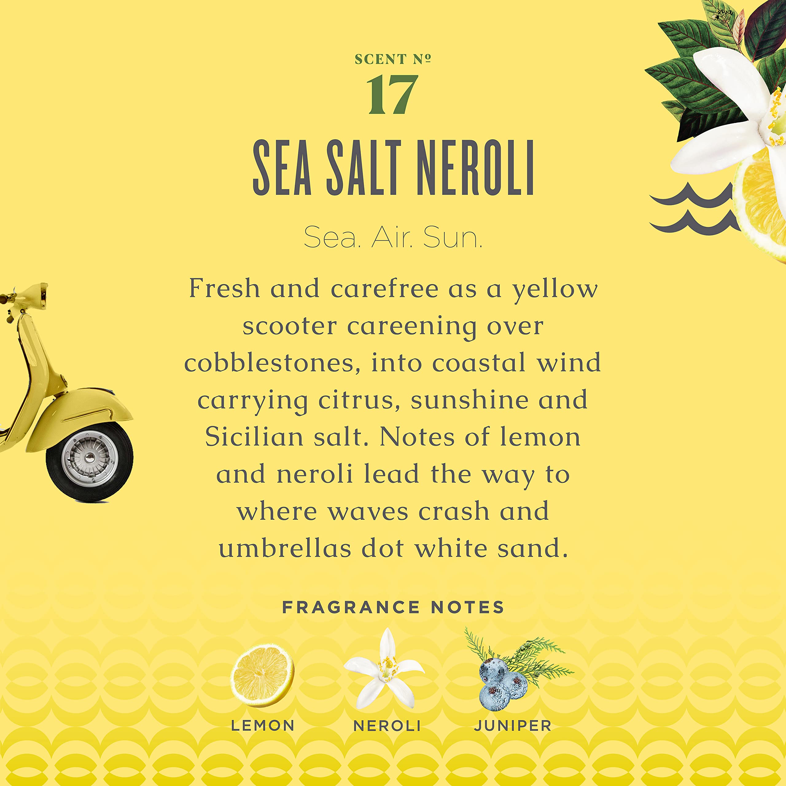 Caldrea Sea Salt Neroli hand soap foaming-lather emphasizes rich cleansing feel