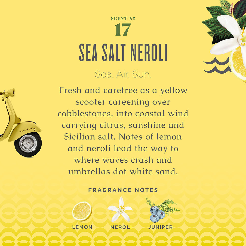 Caldrea Sea Salt Neroli hand soap foaming-lather emphasizes rich cleansing feel