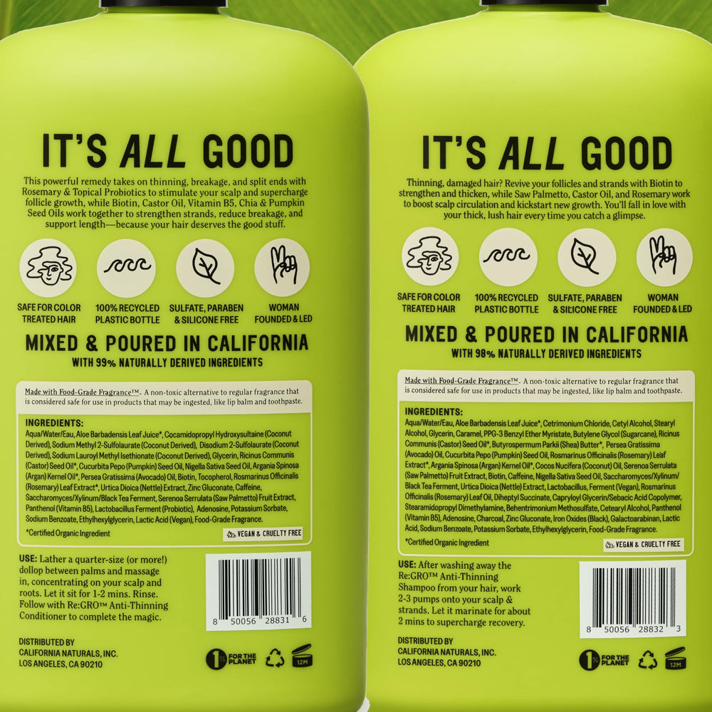 California Naturals Argan oil drops beside bottle nourish hair shafts.
