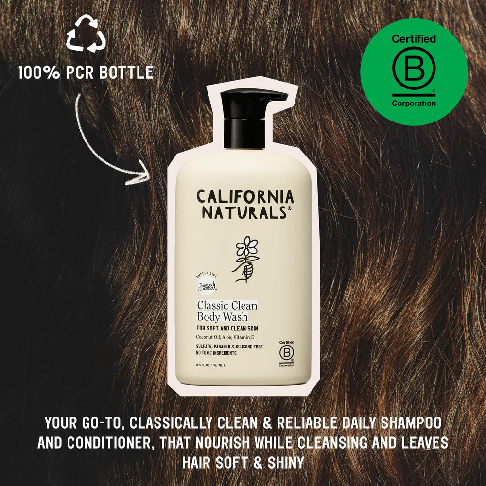California Naturals Body Wash vitamin e focus image indicating skin hydration.
