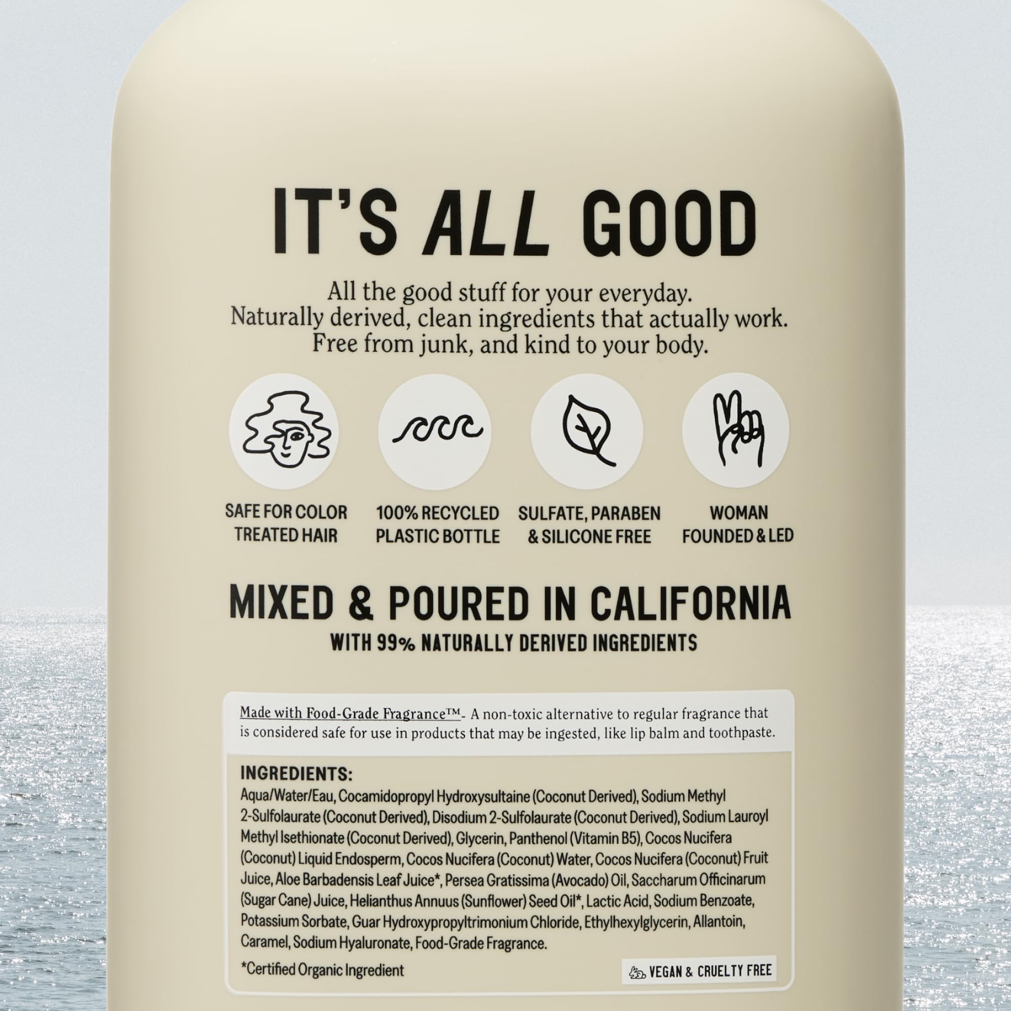 California Naturals Coconut Shampoo hair shine after wash for healthy-looking results