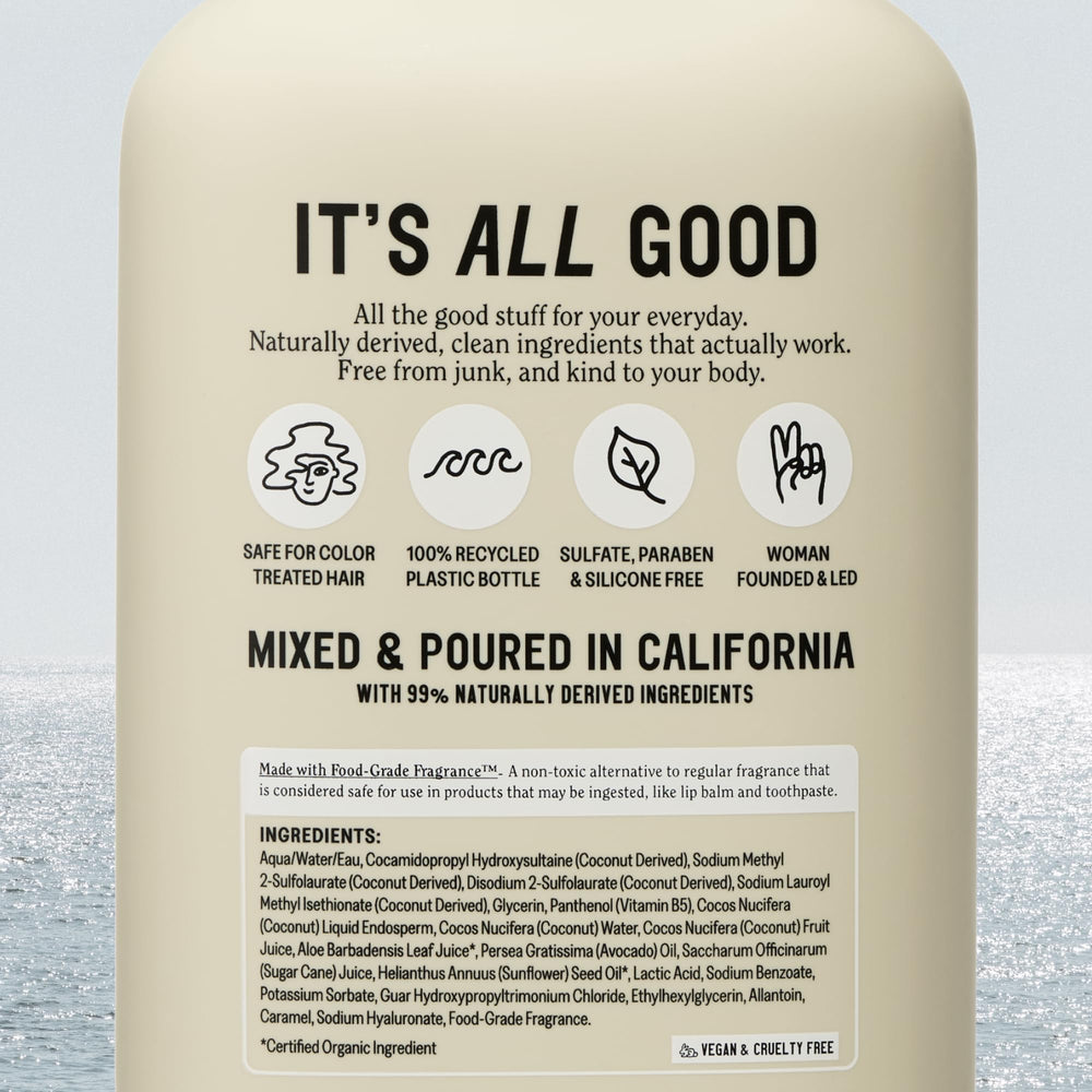 California Naturals Coconut Shampoo hair shine after wash for healthy-looking results