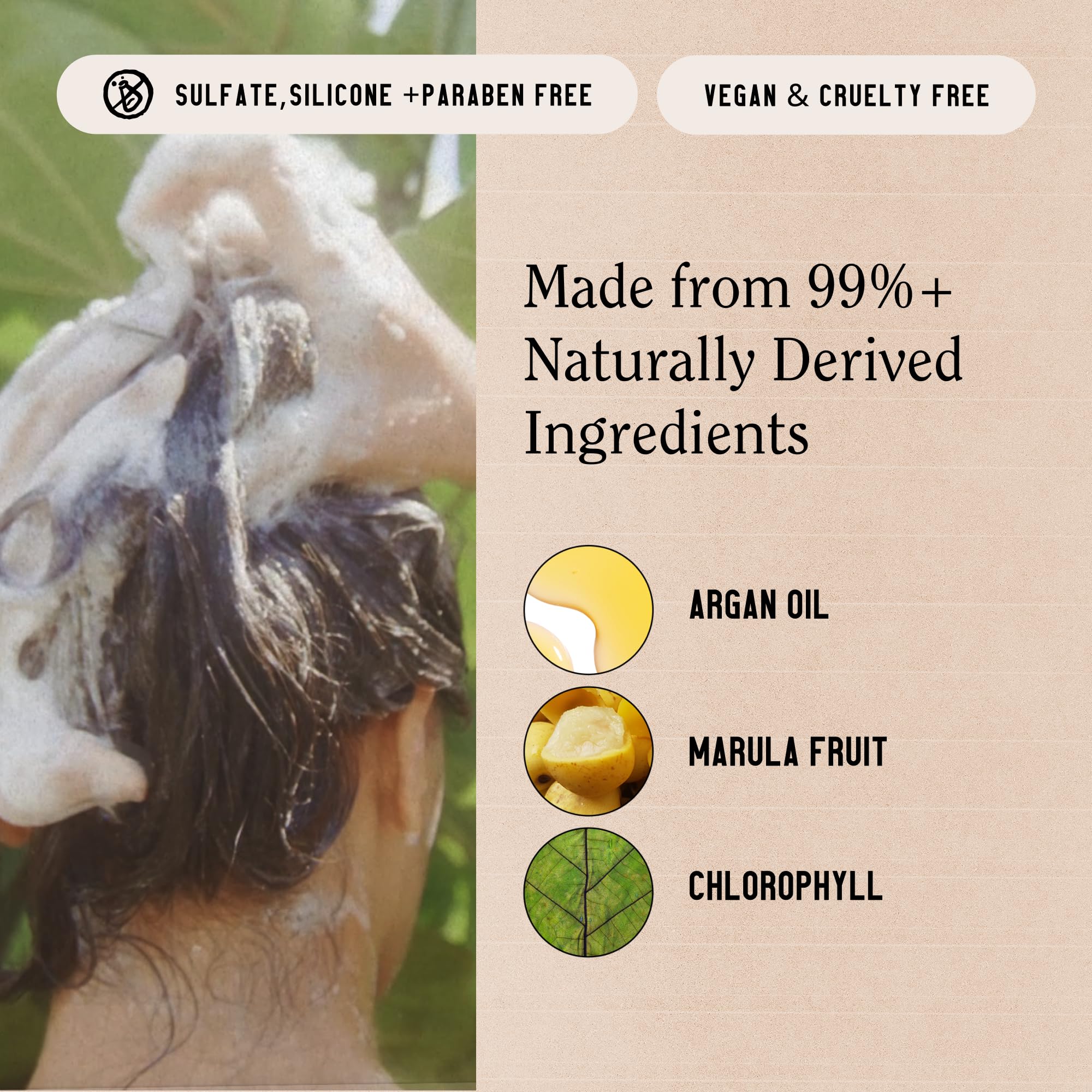 California Naturals color-safe label on bottle supports color-treated hair care.