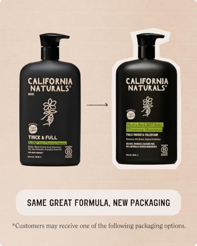 California Naturals Mens Re:Gro conditioner bottle for smoother strands