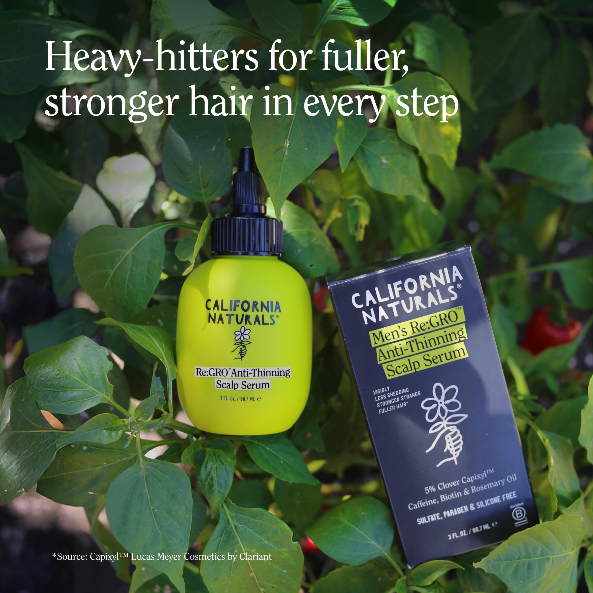 California Naturals Re:GRO serum with biotin and castor oil for strength