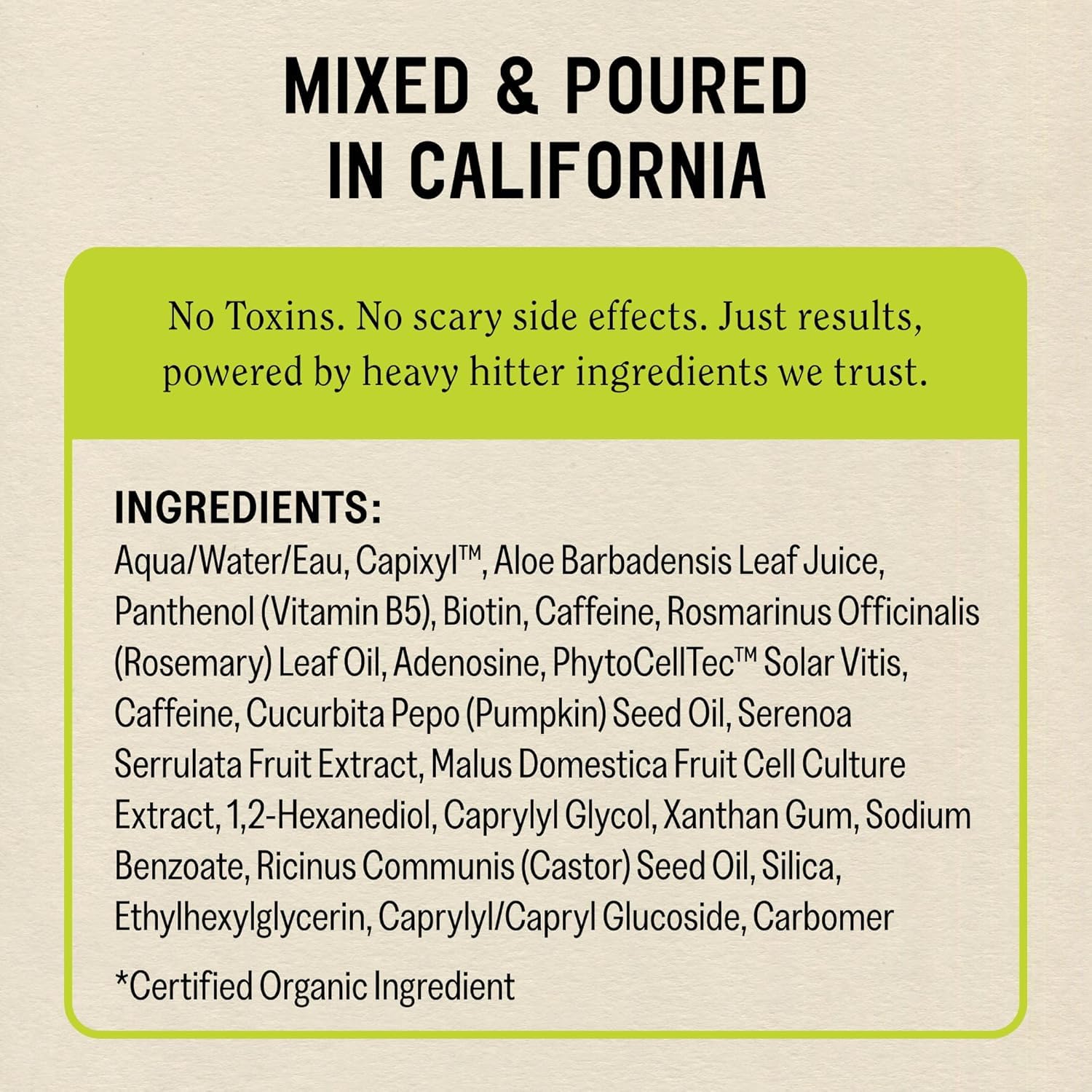 California Naturals Re:GRO vegan cruelty-free choice for scalp care