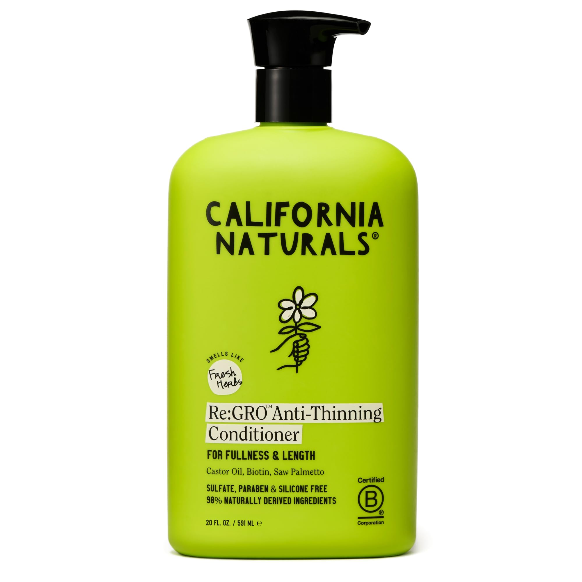 California Naturals Re:GRO Conditioner bottle delivers hydration for all hair types