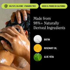 California Naturals Regro shampoo in the shower ready to refresh scalp