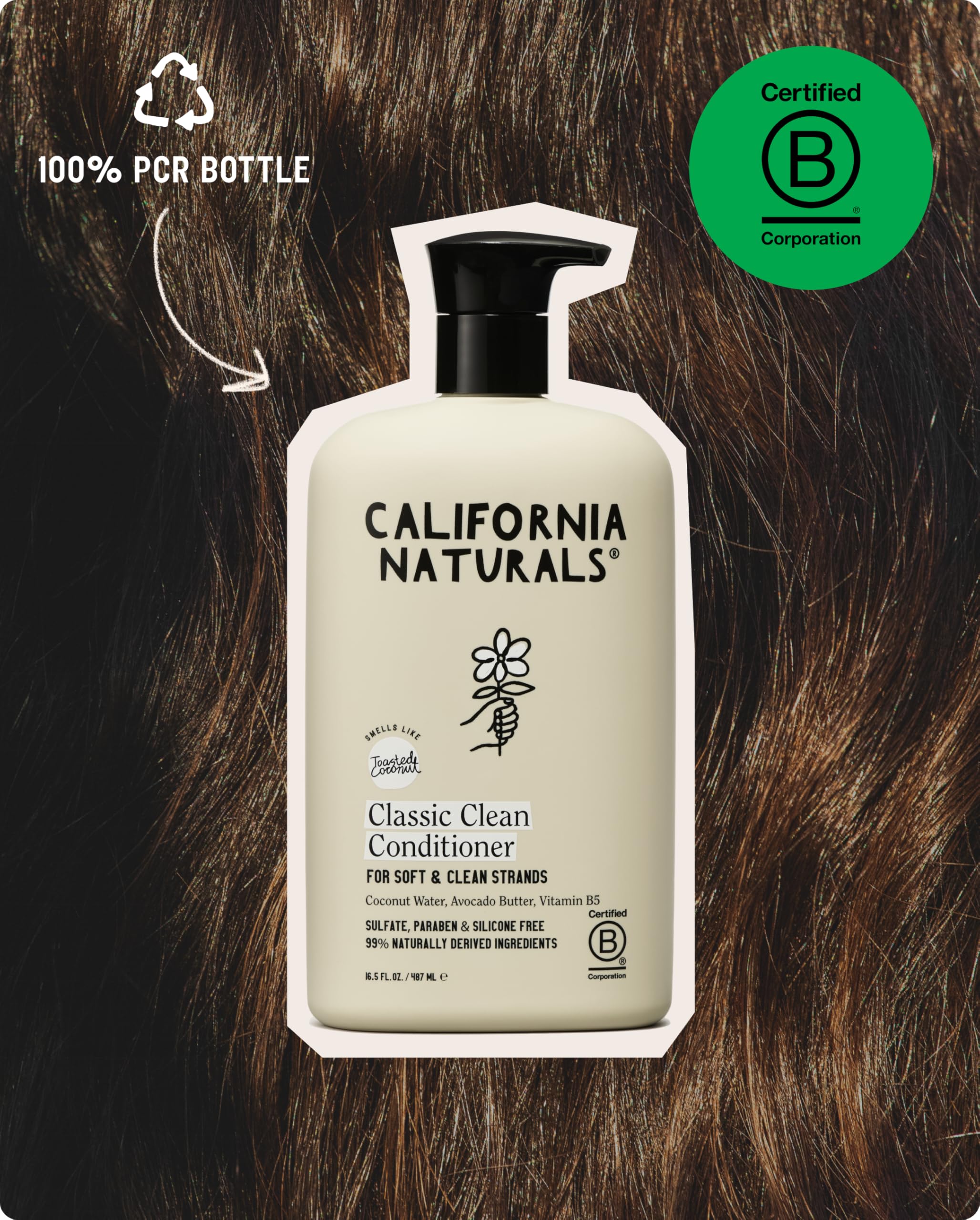 California Naturals vegan cruelty-free logo emphasizes clean ethics