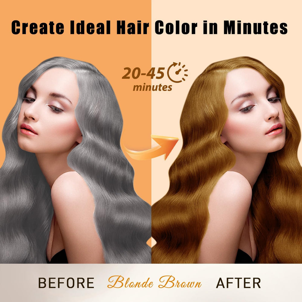 Callmynm hair dye shampoo blonde brown foamy lather shows cleansing and color release
