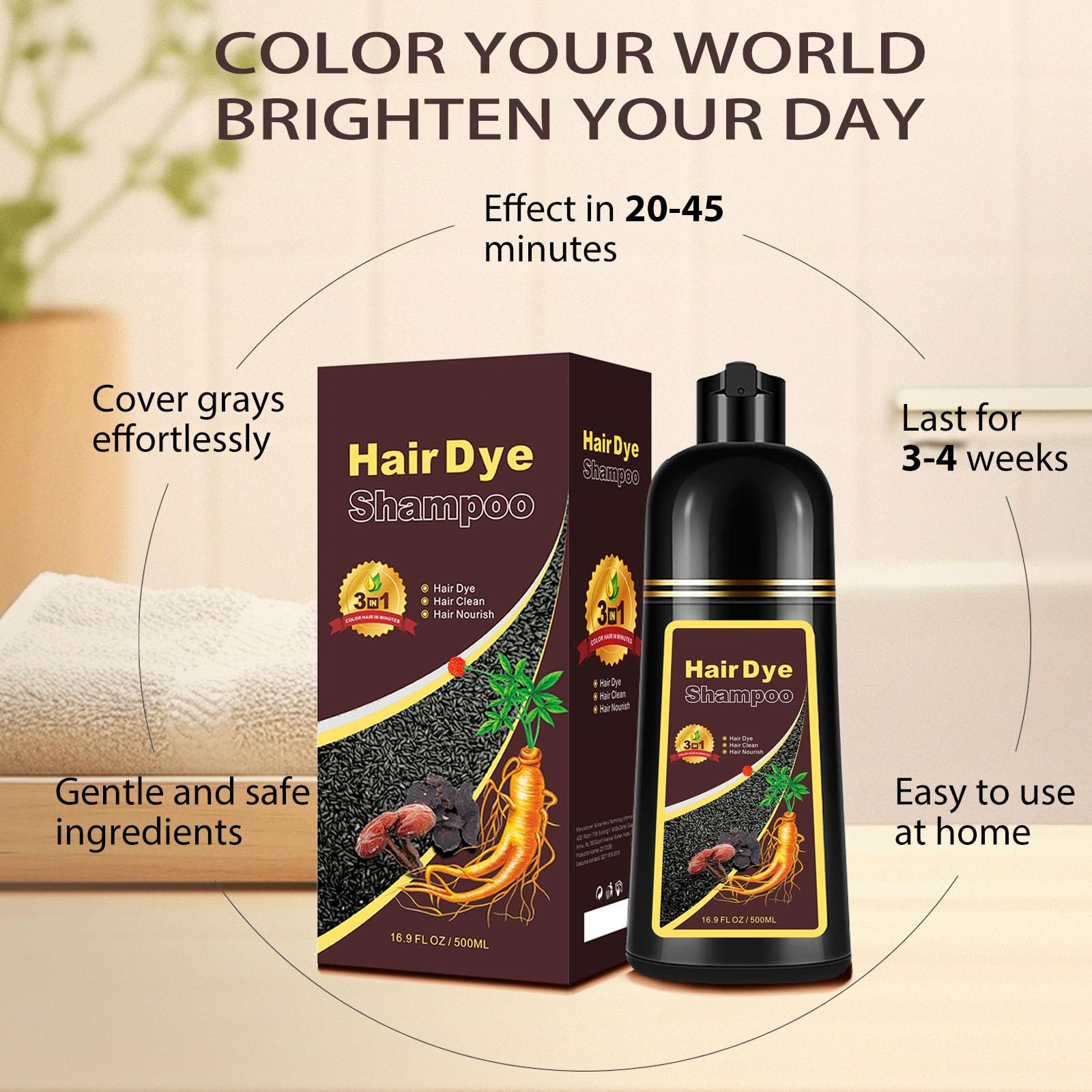 Callmynm Hair Dye Shampoo foam-lather demonstrates gentle cleansing and color deposition.
