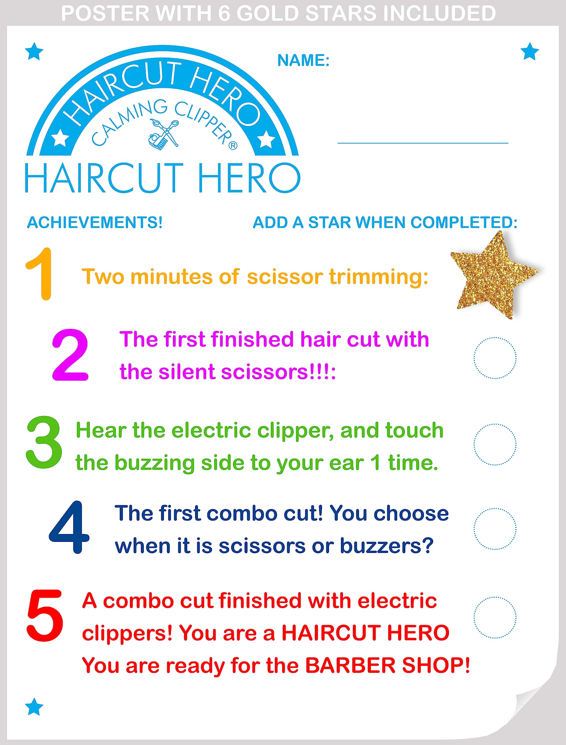 CALMING CLIPPER haircut hero 20pc silent kit shows a calming toolkit for first trims.