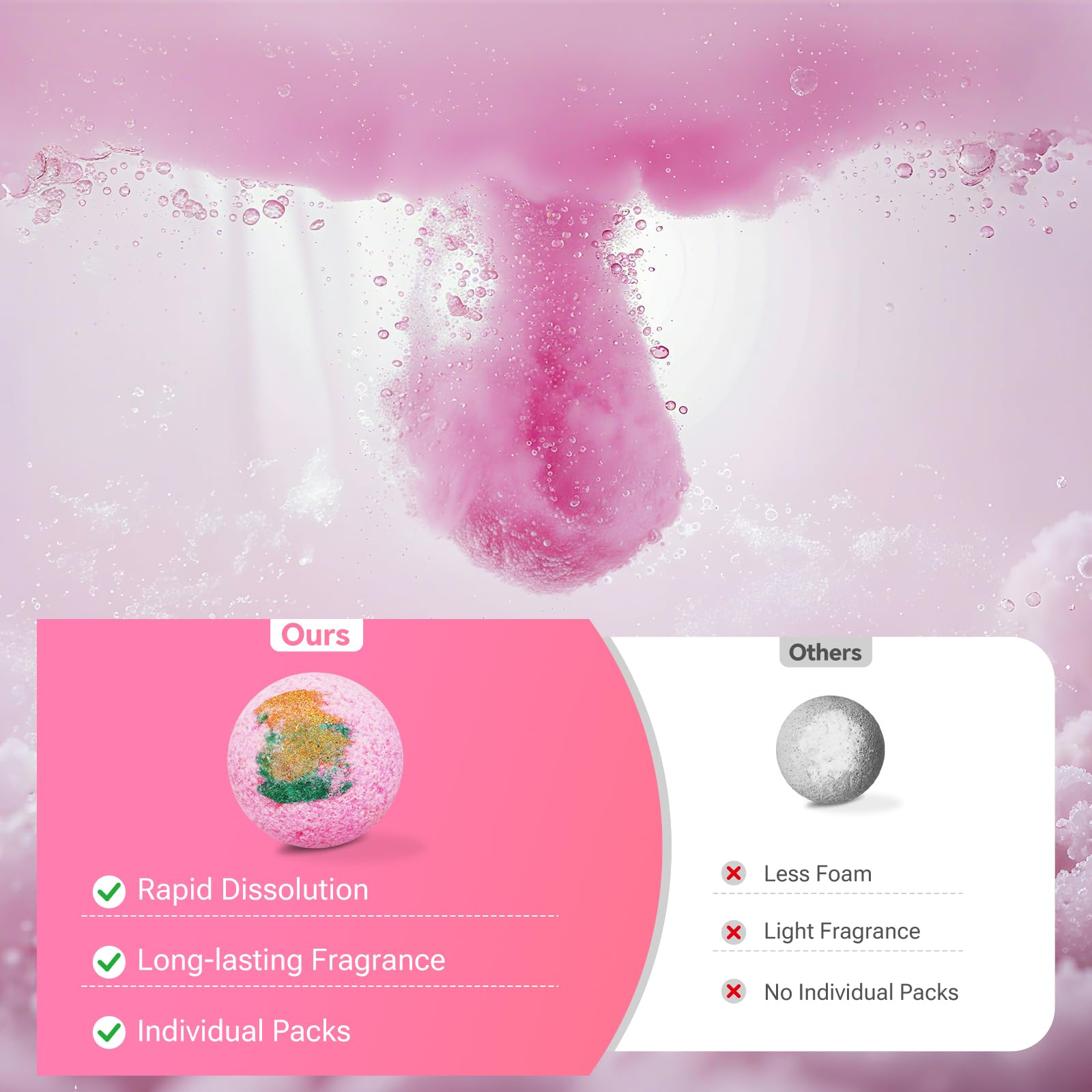 CalmNFiz gardenia bath bomb for mood uplift and soft skin.
