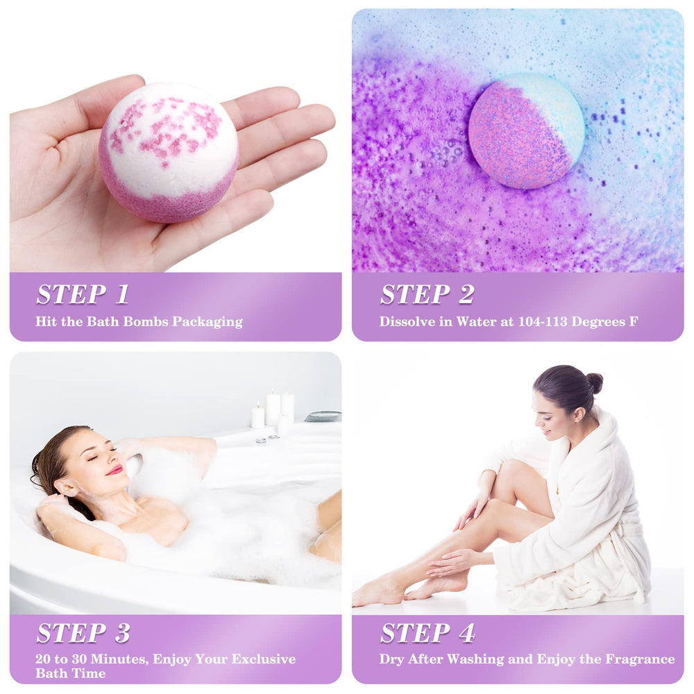 CalmNFiz bath bombs produce mesmerizing water swirls, enhancing mood during a relaxing soak.