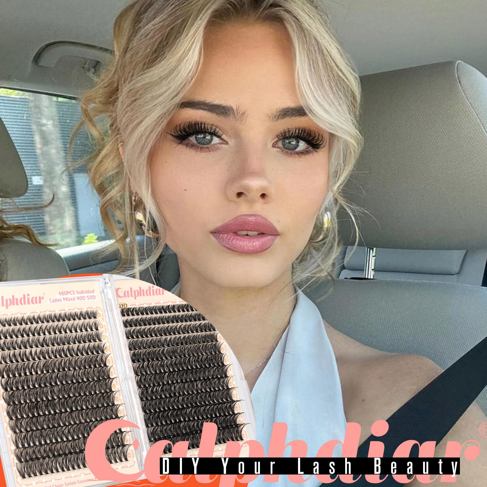 Calphdiar DIY lash extension application tutorial for beginners.