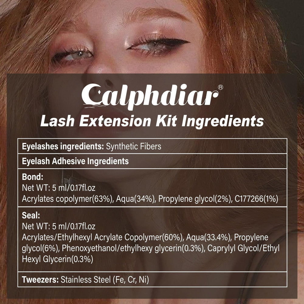 Calphdiar Fairy Lash Clusters application guide visuals for beginners.