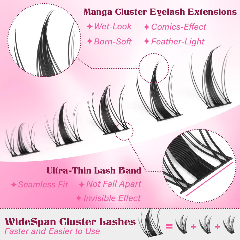 Calphdiar Ultra-thin band for natural-looking lash line.