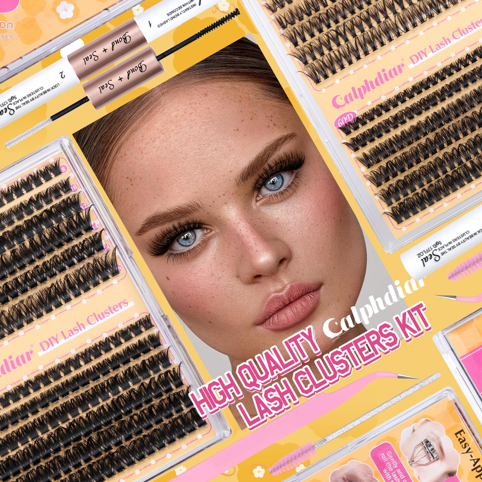 Calphdiar lash brush for grooming and separating lashes.