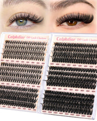 Calphdiar lash clusters packaging with 476pcs for at-home customization
