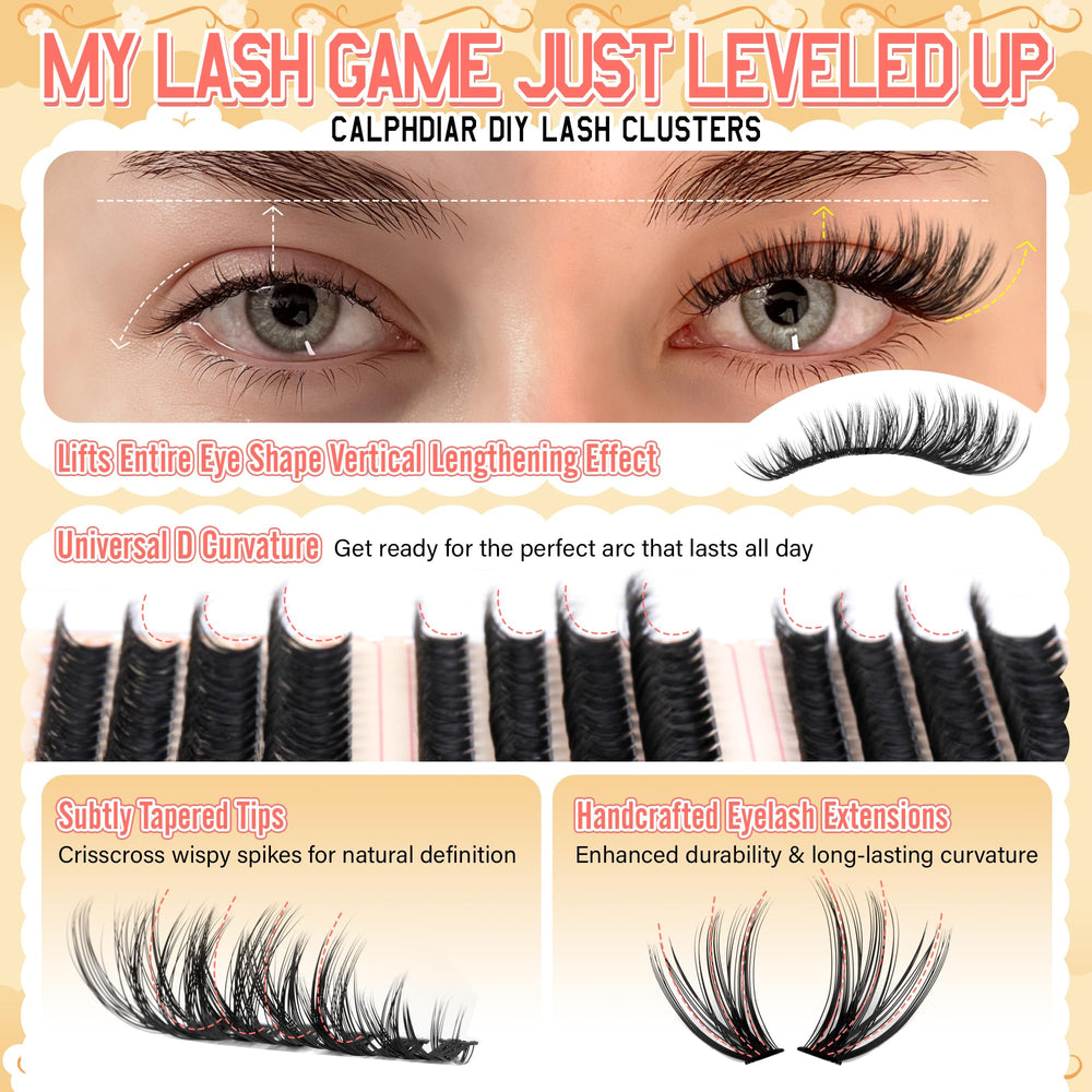 Calphdiar lash tweezers for precise application and tidy results.