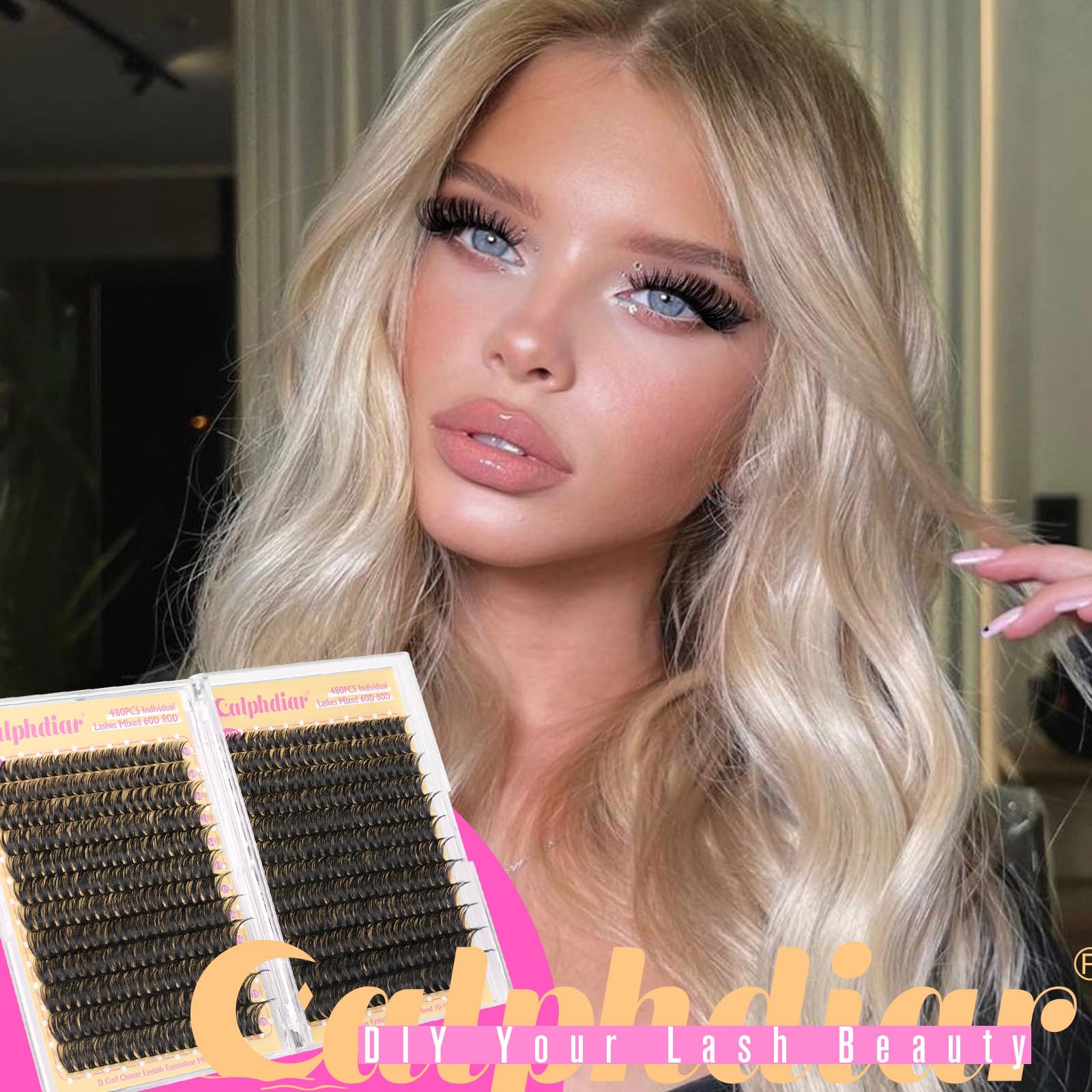 calphdiar lashes clusters length range 10-18mm enables versatile styles.