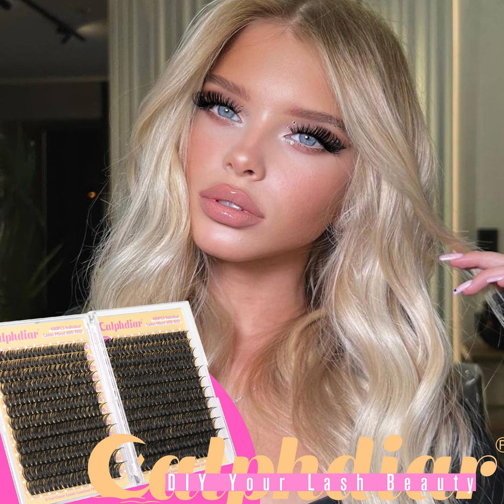 calphdiar lashes clusters length range 10-18mm enables versatile styles.